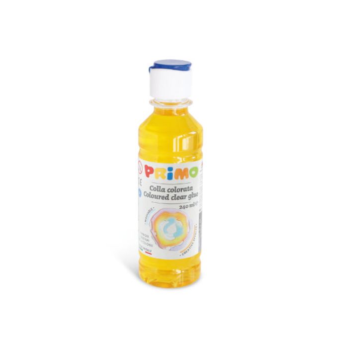 240ml Coloured Water-based Glue - Primary Yellow