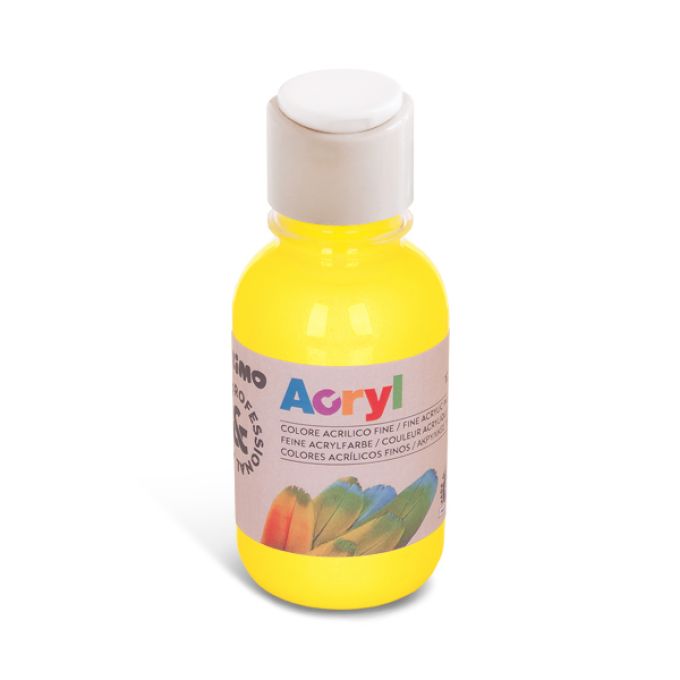 125ml Acrylic Paint - Primary Yellow