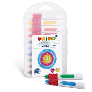 10 Wax Crayons with Sheath