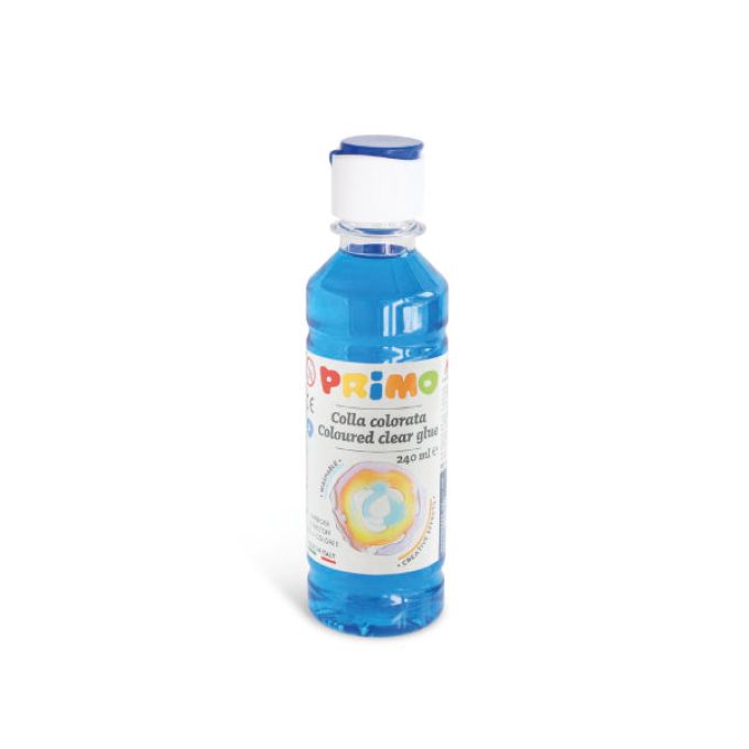 240ml Coloured Water-based Glue - Cyan