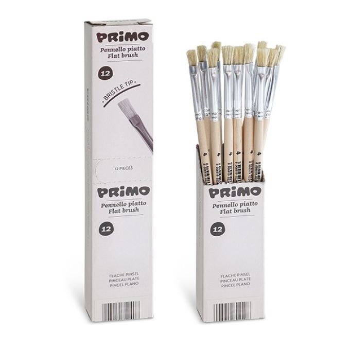 Flat Tip Bristle Brushes